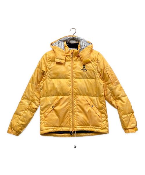 Callaway（キャロウェイ）Callaway (キャロウェイ) 4WAY ダウンブルゾン イエロー サイズ:SIZE Lの古着・服飾アイテム