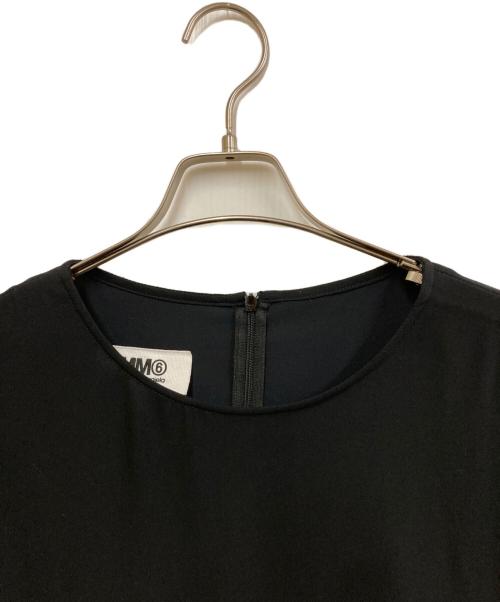 MM6 Maison Margiela（エムエムシックスメゾンマルジェラ）MM6 Maison Margiela (エムエムシックスメゾンマルジェラ) アシンメトリートップス ブラック サイズ:40の古着・服飾アイテム