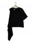 中古・古着 MM6 Maison Margiela (エムエムシックスメゾンマルジェラ) アシンメトリートップス ブラック サイズ:40：8000円