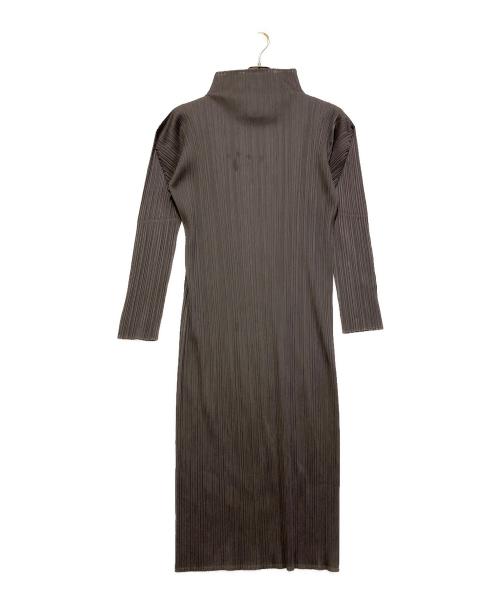 PLEATS PLEASE（プリーツプリーズ）PLEATS PLEASE (プリーツプリーズ) プリーツワンピース グレー サイズ:SIZE 2の古着・服飾アイテム