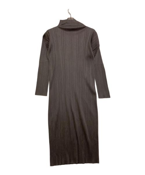PLEATS PLEASE（プリーツプリーズ）PLEATS PLEASE (プリーツプリーズ) プリーツワンピース グレー サイズ:SIZE 2の古着・服飾アイテム