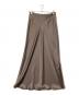 IENA（イエナ）の古着「ダブルサテンスカート」｜ベージュ