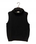 MARGARET HOWELLマーガレットハウエル）の古着「ニットベスト」｜ブラック