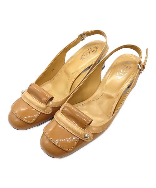 TOD'S（トッズ）TOD'S (トッズ) パンプス マスタード サイズ:9.5号の古着・服飾アイテム
