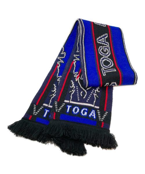 TOGA ARCHIVES（トーガアーカイブス）TOGA ARCHIVES (トーガアーカイブス) ゲームマフラー ブルー×レッドの古着・服飾アイテム