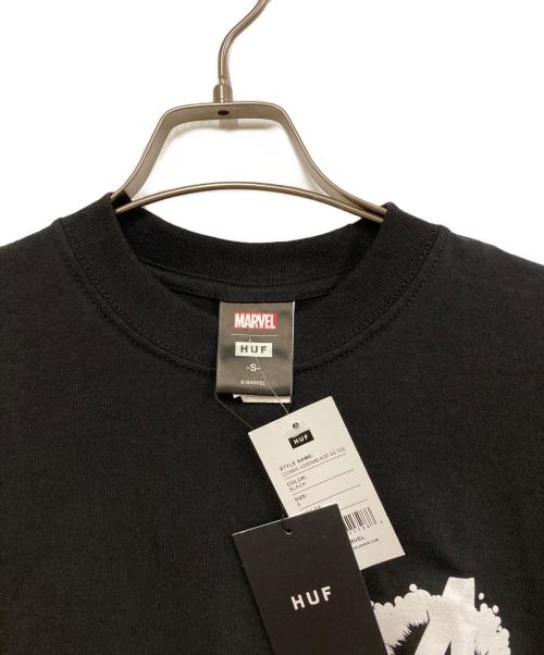 MARVEL（マーベル）MARVEL (マーベル) HUF (ハフ) COSMIC ASSEMBLAGE TEE ブラック サイズ:S 未使用品の古着・服飾アイテム
