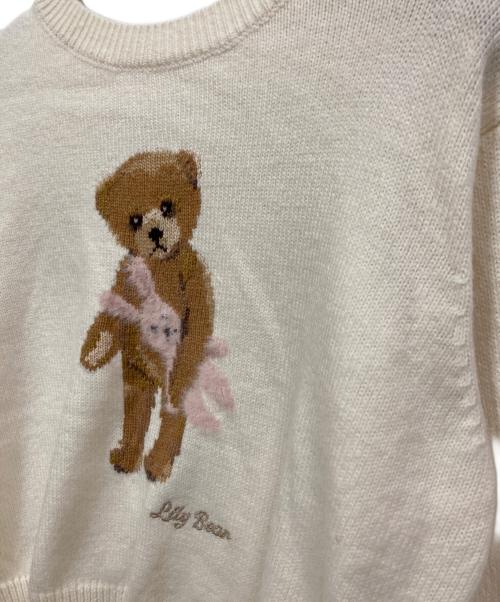 Lily Brown（リリーブラウン）Lily Brown (リリーブラウン) Lily Bear プルオーバー ホワイト サイズ:SIZE Freeの古着・服飾アイテム