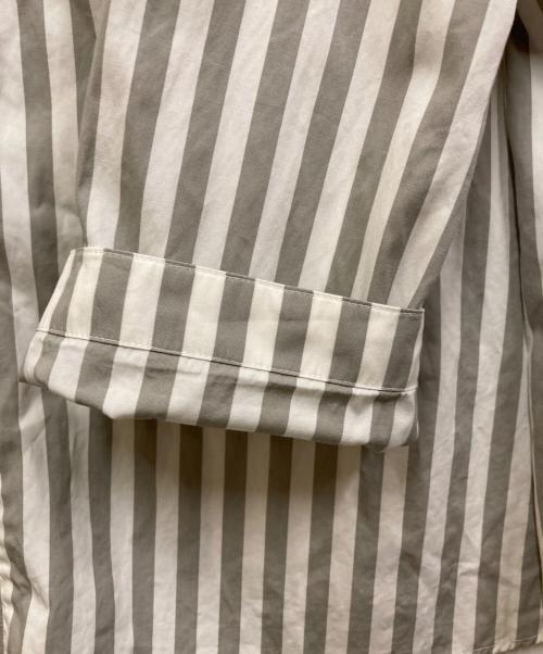 HERMES（エルメス）HERMES (エルメス) セリエボタンノーカラーシャツ グレー サイズ:40の古着・服飾アイテム