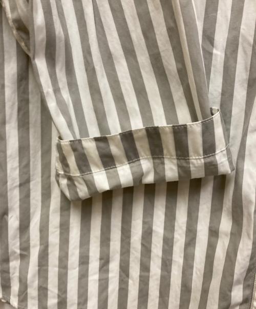 HERMES（エルメス）HERMES (エルメス) セリエボタンノーカラーシャツ グレー サイズ:40の古着・服飾アイテム