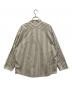 HERMES (エルメス) セリエボタンノーカラーシャツ グレー サイズ:40：36000円