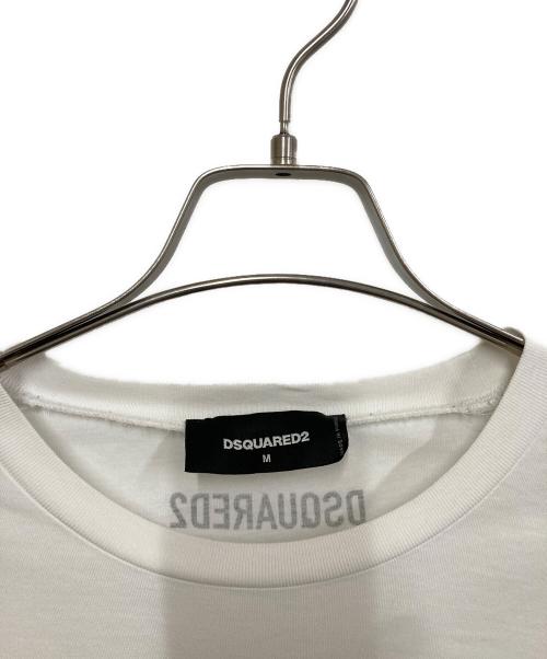 DSQUARED2（ディースクエアード）DSQUARED2 (ディースクエアード) クールネックロゴT ホワイト サイズ:SIZE Mの古着・服飾アイテム