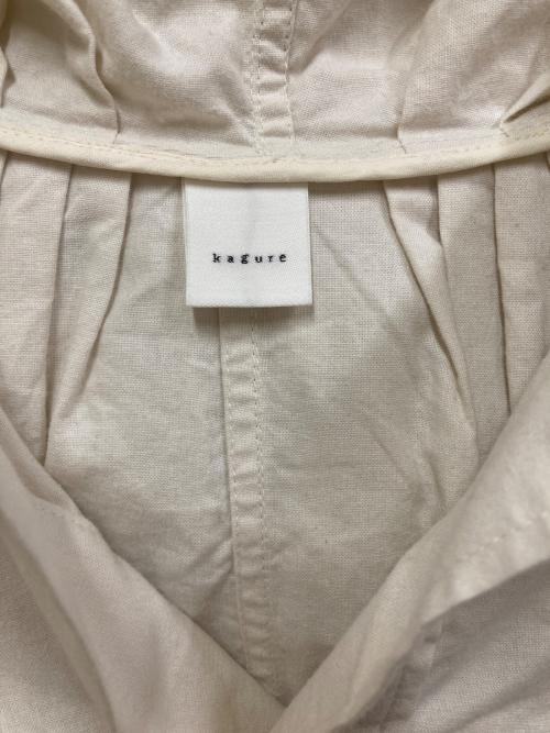 KAGURE（カグレ）kagure (カグレ) フーディーチュニック ベージュ サイズ:SIZE　FREEの古着・服飾アイテム