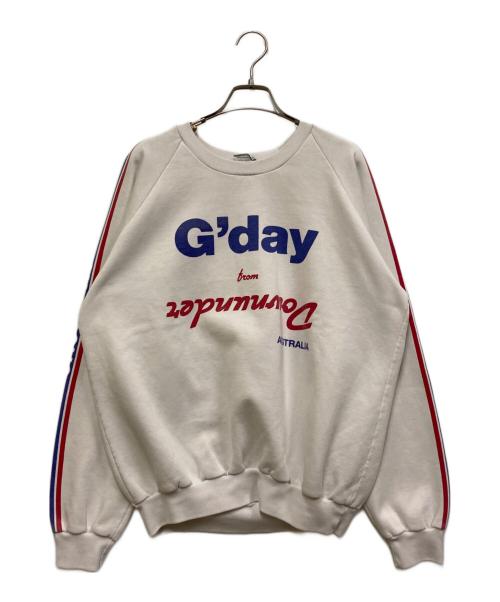 USED（ユーズド）USED (ユーズド) 企業スウェット ホワイト サイズ:SIZE XLの古着・服飾アイテム