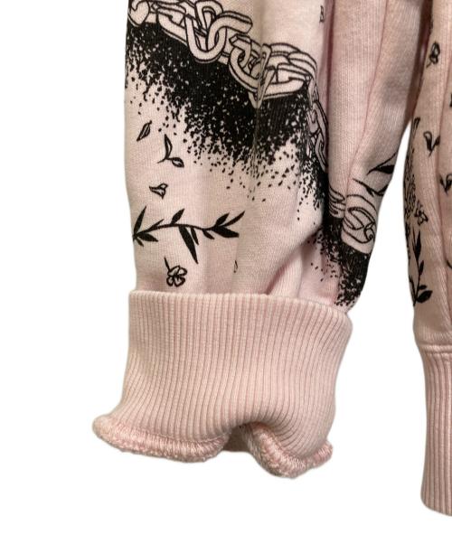 GIVENCHY（ジバンシィ）GIVENCHY (ジバンシィ) graphic-print long-sleeve hoodie ピンク サイズ:SIZE XSの古着・服飾アイテム