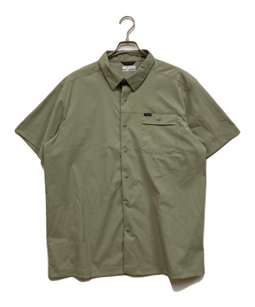 Columbia（コロンビア）Columbia (コロンビア) ランドローマーリップストップショートスリーブシャツII グリーン サイズ:Lの古着・服飾アイテム