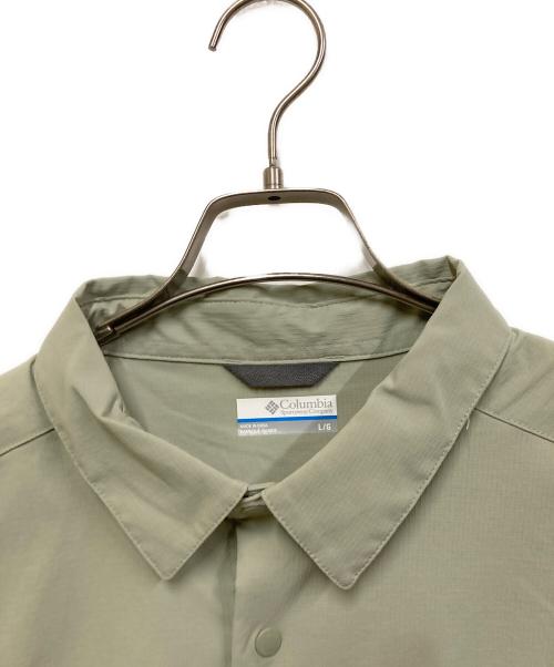 Columbia（コロンビア）Columbia (コロンビア) ランドローマーリップストップショートスリーブシャツII グリーン サイズ:Lの古着・服飾アイテム