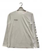 MAMMUTマムート）の古着「QD ロゴ プリント ロングスリーブ Tシャツ アジアンフィット」｜ブラック