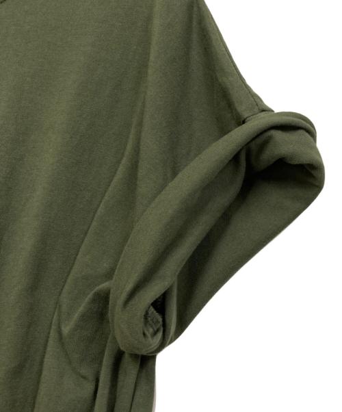 URBAN RESEARCH DOORS（アーバンリサーチドアーズ）URBAN RESEARCH DOORS (アーバンリサーチドアーズ) コットンボイルドッキングギャザーワンピース グリーン サイズ:SIZE Mの古着・服飾アイテム