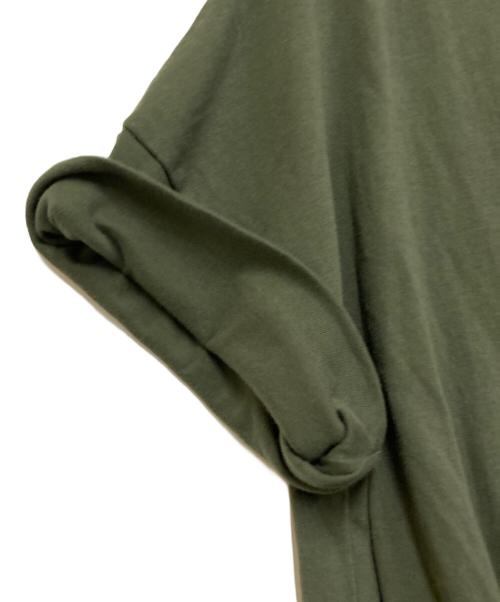 URBAN RESEARCH DOORS（アーバンリサーチドアーズ）URBAN RESEARCH DOORS (アーバンリサーチドアーズ) コットンボイルドッキングギャザーワンピース グリーン サイズ:SIZE Mの古着・服飾アイテム