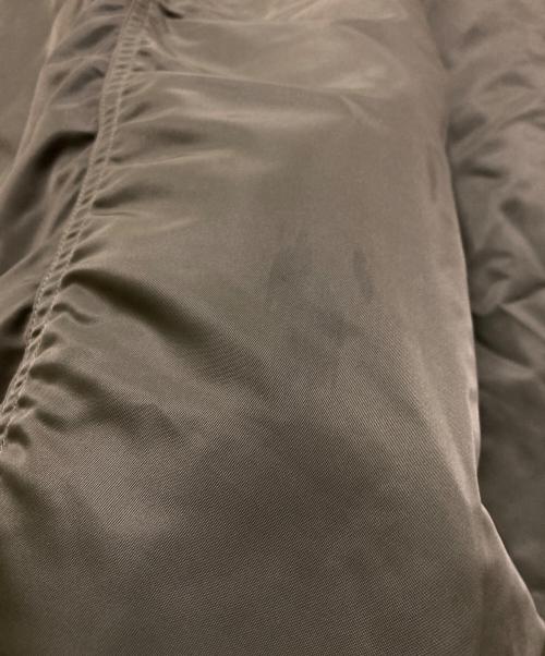 ENFOLD（エンフォルド）ENFOLD (エンフォルド) ナイロンツイル ミックスファブリックコート カーキ サイズ:38の古着・服飾アイテム