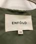 中古・古着 ENFOLD (エンフォルド) ナイロンツイル ミックスファブリックコート カーキ サイズ:38：9000円