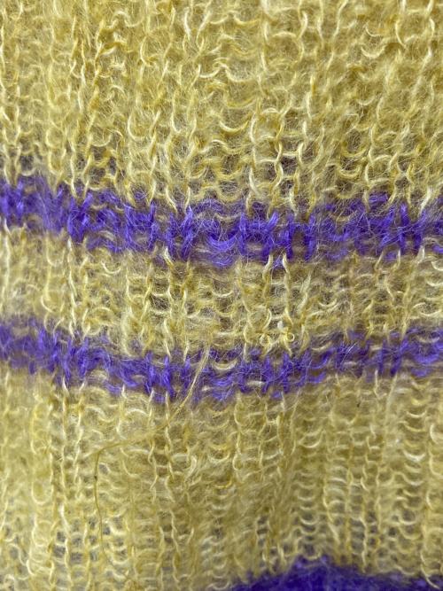 LE CIEL BLEU（ルシェルブルー）LE CIEL BLEU (ルシェルブルー) カラーラインヘムモヘアニット イエロー サイズ:SIZE 36の古着・服飾アイテム