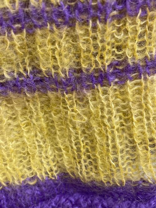 LE CIEL BLEU（ルシェルブルー）LE CIEL BLEU (ルシェルブルー) カラーラインヘムモヘアニット イエロー サイズ:SIZE 36の古着・服飾アイテム