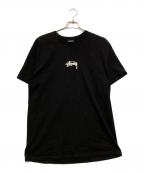 stussyステューシー）の古着「プリントTシャツ」｜ブラック