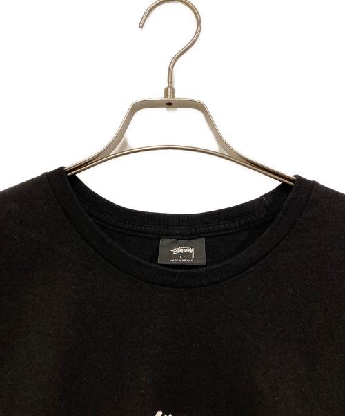 stussy（ステューシー）stussy (ステューシー) プリントTシャツ ブラック サイズ:SIZE Lの古着・服飾アイテム