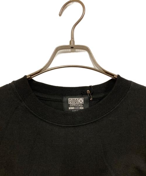 WIND AND SEA（ウィンダンシー）WIND AND SEA (ウィンダンシー) PUBLIC ENEMY (パブリック エネミー) Tシャツ ブラック サイズ:SIZE XLの古着・服飾アイテム