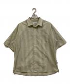 EVISENエビセン）の古着「WILLIAM STRIPED SHIRT」｜グリーン