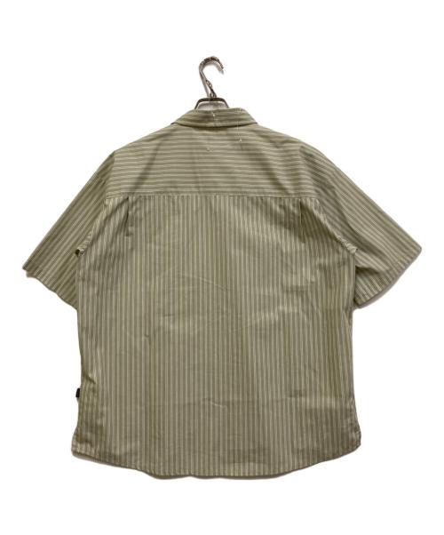 EVISEN（エビセン）EVISEN (エビセン) WILLIAM STRIPED SHIRT グリーン サイズ:Lの古着・服飾アイテム