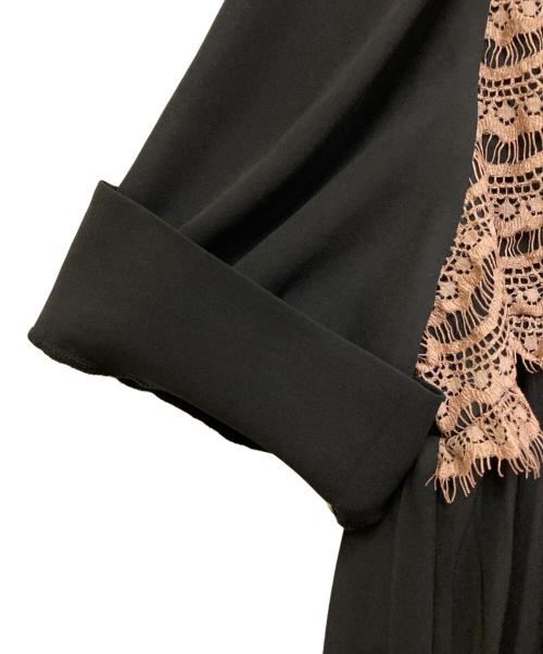 somari（ソマリ）somari (ソマリ) プリーツワンピースレース ブラック サイズ:- 未使用品の古着・服飾アイテム