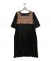 somari（ソマリ）の古着「プリーツワンピースレース」｜ブラック