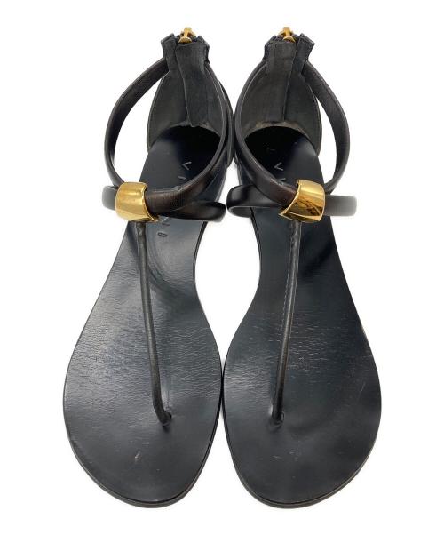 VICINI（ヴィッチーニ）VICINI (ヴィッチーニ) STRAP SANDAL ブラック サイズ:SIZE 37の古着・服飾アイテム