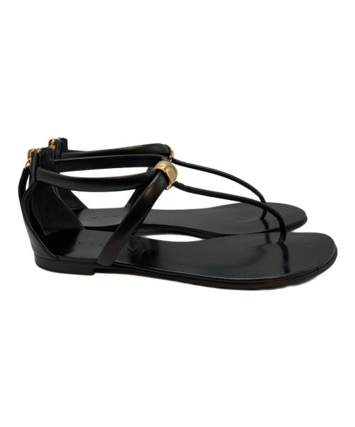 VICINI（ヴィッチーニ）VICINI (ヴィッチーニ) STRAP SANDAL ブラック サイズ:SIZE 37の古着・服飾アイテム