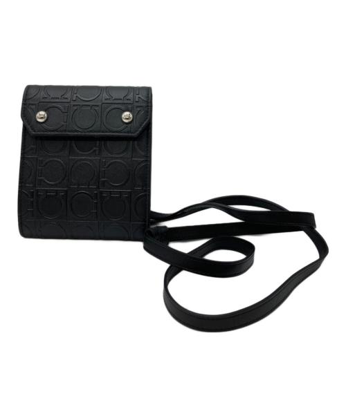 Salvatore Ferragamo（サルヴァトーレ フェラガモ）Salvatore Ferragamo (サルヴァトーレ フェラガモ) ショルダーウォレット ブラックの古着・服飾アイテム
