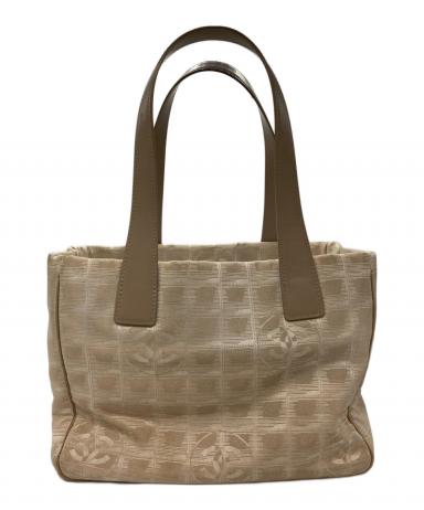 CHANEL シャネル トートバッグ ベージュ CHANEL シャネル ワイルドステッチ トートバッグ ベージュ/GP カーフ