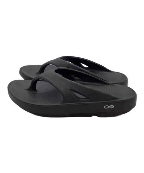 OOFOS（ウーフォス）OOFOS (ウーフォス) リカバリーサンダル ブラック サイズ:40の古着・服飾アイテム
