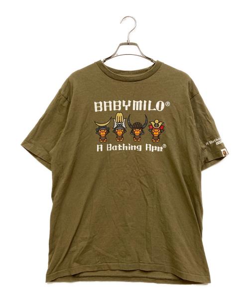 A BATHING APE（ア ベイシング エイプ）A BATHING APE (ア ベイシング エイプ) Tシャツ グリーン サイズ:SIZE Lの古着・服飾アイテム