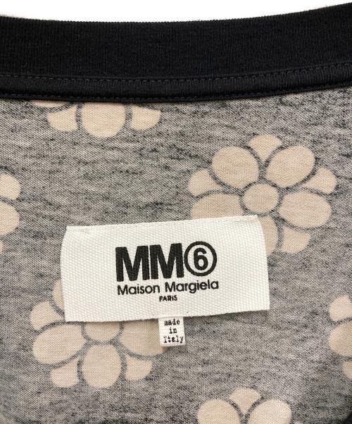 MM6 Maison Margiela（エムエムシックスメゾンマルジェラ）MM6 Maison Margiela (エムエムシックスメゾンマルジェラ) ポルカドットフラワートップス ブラック×ベージュ サイズ:SIZE Sの古着・服飾アイテム
