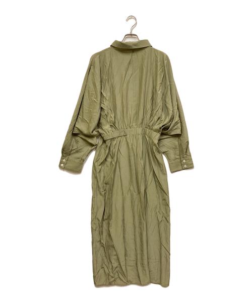 Audrey and John Wad（オードリーアンドジョンワッド）Audrey and John Wad (オードリーアンドジョンワッド) ブラウスワンピース カーキ サイズ:F 未使用品の古着・服飾アイテム