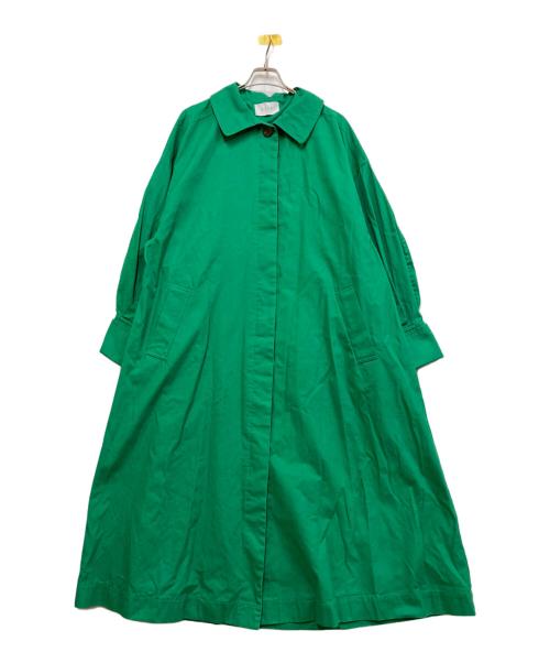 ETRE TOKYO（エトレトウキョウ）ETRE TOKYO (エトレトウキョウ) ステンカラーコート グリーン サイズ:Mの古着・服飾アイテム