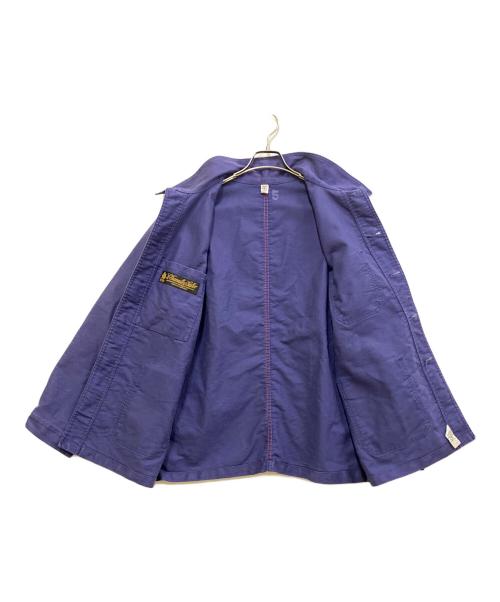 le travailleur gallice（ル・トラヴァイユール・ガリス）le travailleur gallice (ル・トラヴァイユール・ガリス) モールスキンワークジャケット ネイビー サイズ:5の古着・服飾アイテム