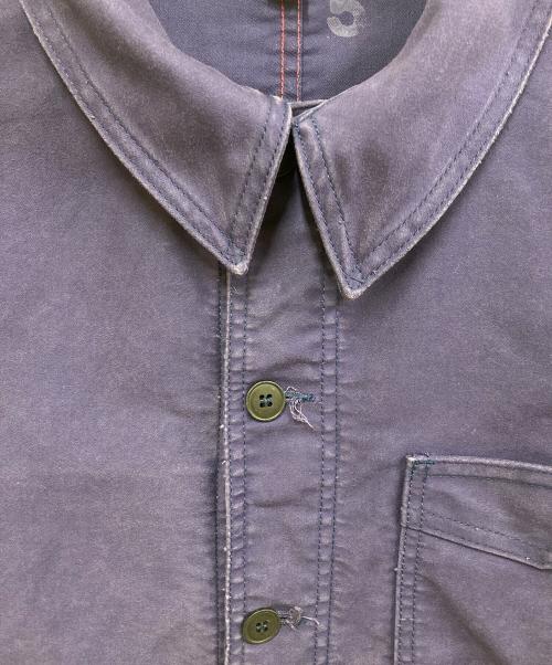 le travailleur gallice（ル・トラヴァイユール・ガリス）le travailleur gallice (ル・トラヴァイユール・ガリス) モールスキンワークジャケット ネイビー サイズ:5の古着・服飾アイテム