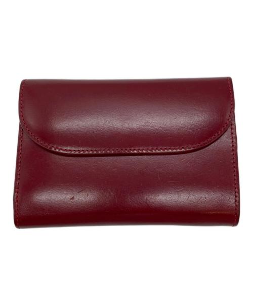 Hachney（ハクニー）Hachney (ハクニー) 3つ折り財布 バーガンディーの古着・服飾アイテム