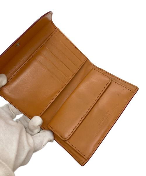 Hachney（ハクニー）Hachney (ハクニー) 3つ折り財布 バーガンディーの古着・服飾アイテム