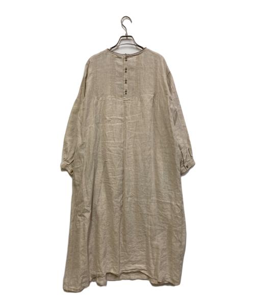 TSUHARU by samansa Mos2（ツハル バイ サマンサモスモス）TSUHARU by Samansa Mos2 (ツハル バイ サマンサモスモス) モノグラム刺繍ワンピース アイボリー サイズ:Freeの古着・服飾アイテム