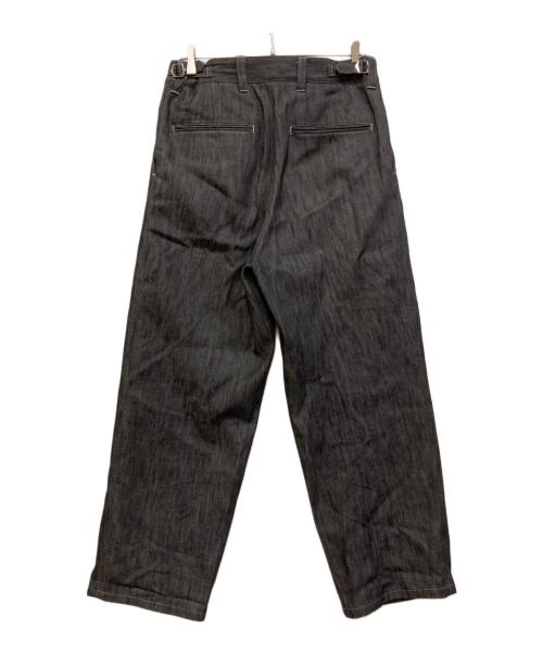 UNFOLK（アンフォーク）UNFOLK (アンフォーク) 24 Rigid denim 2tuck pants ネイビー サイズ:SIZE 2の古着・服飾アイテム