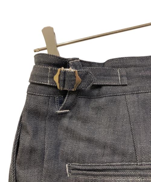 UNFOLK（アンフォーク）UNFOLK (アンフォーク) 24 Rigid denim 2tuck pants ネイビー サイズ:SIZE 2の古着・服飾アイテム